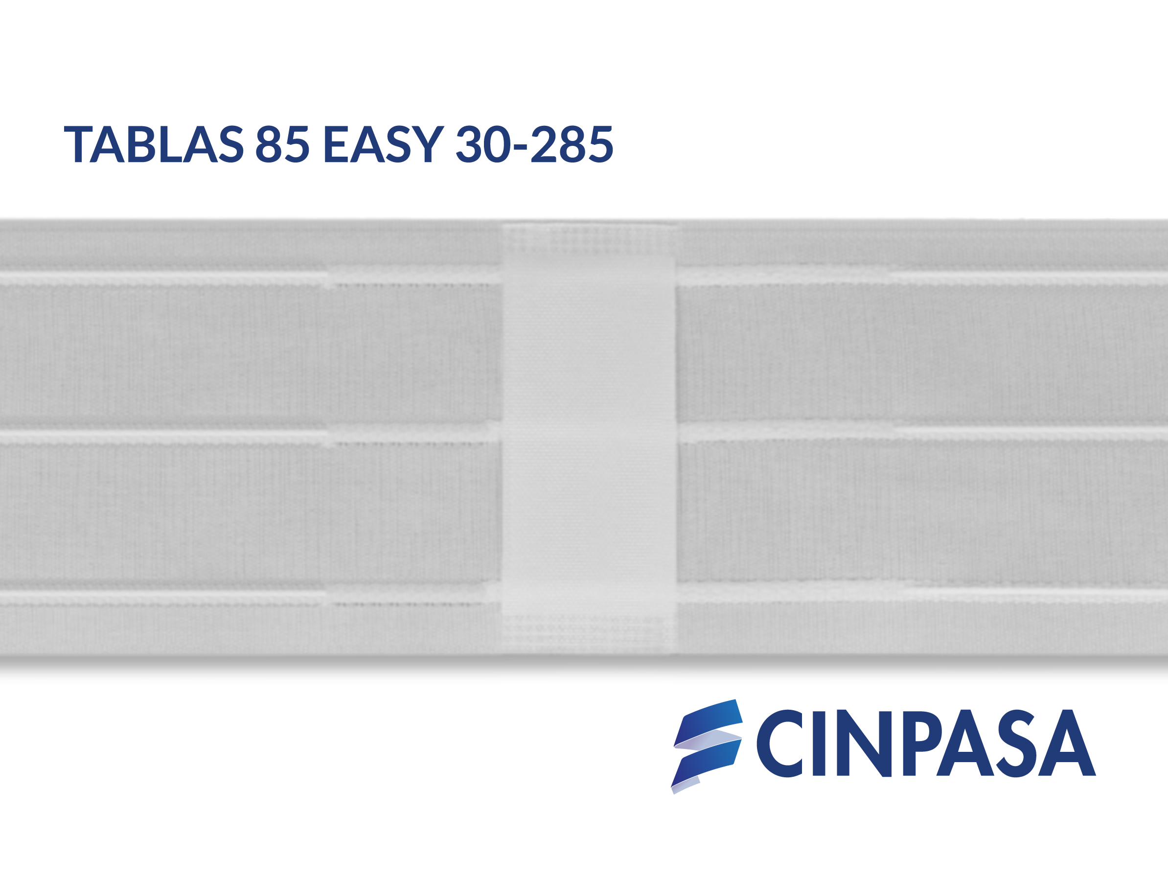  Cinta fruncidora de tablas pasabarra con presillas 